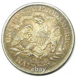 1876-cc Seated Liberty Half Dollar 50c Xf / Au Detail Rare Carson City Coin