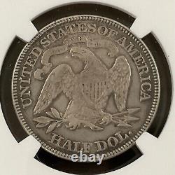 1877 50¢ Demi-dollars Assis Ngc Xf Détails, Clé