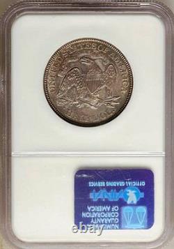 1877 Assis Liberty Demi-dollar Ngc Ms63 Bien Frappé Propre Et Original