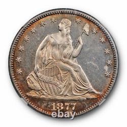 1877 Assis Liberty Half Dollar Ngc Ms 62 Pl Preuve Comme Beauté Pièce Unique