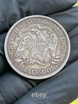 1877 Demi-dollar en argent à 90% de Liberty assis P XF+