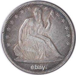1877 Demi-dollar en argent assis à la Liberté EF Non certifié #317