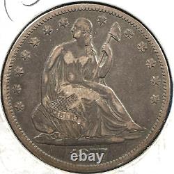 1877-S 50C Demi-dollar assis de la liberté (74766)