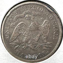 1877-S 50C Demi-dollar assis de la liberté (74766)