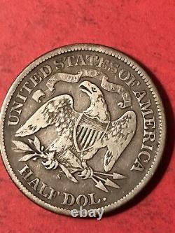 1877 S Seated Liberty Demi-dollar 50c Pièce D'argent
