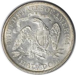 1877-s Liberty Seated Half Dollar Au Slider Non Certifié #145