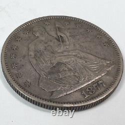 1877-s (au) Seated Liberty Half Dollar 50c 90% Silver