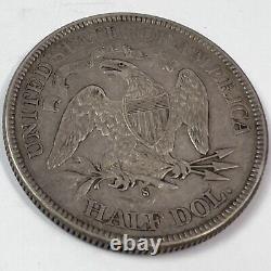 1877-s (au) Seated Liberty Half Dollar 50c 90% Silver