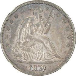 1878 50c Assis Liberté Demi-dollar En Argent Coin Au 53 Mbac