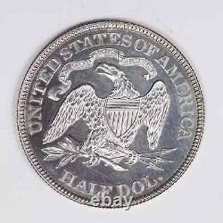1878 Demi-dollars Liberty Assised Proof Détails Nettoyé Mintage 800