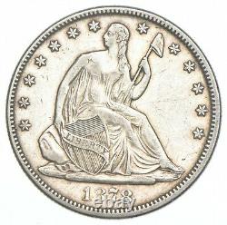1878 Seated Liberty Demi-dollar 8275