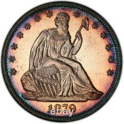 1879 Seated Liberty Demi-dollar Pcgs Pr-63