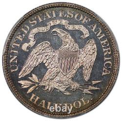 1881 50c Half Dollar Liberty Assis, Devise Pcgs Pr66cam