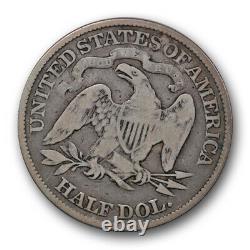 1881 50c Seated Liberty Half Dollar Très Bon Vg Key Date Originale R354