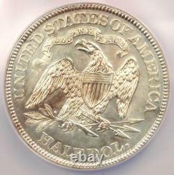 1882 Seated Liberté Demi-dollar 50c Coin Certifié Ngc Au Détails Date De Rare