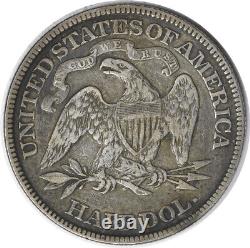 1883 Demi-dollar en argent assis sur la liberté EF non certifié #307