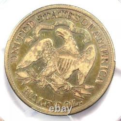 1883 Seated Liberty Half Dollar 50c Certifié Pcgs F12 Rare Date Coin
