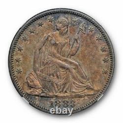 1883 Seated Liberty Half Dollar Ngc Au 58 About Uncirculated Cac Approved