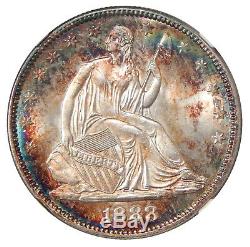 1888 50c Ngc Ms-65 Pq Low Mintage Assis Liberty Demi Dollar