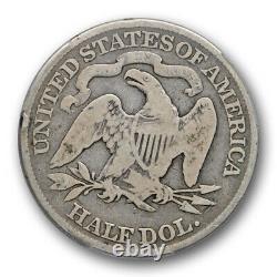 1889 50c Seated Liberty Demi-dollar Pcgs Vg 8 Très Bonne Date De La Clé Rims Pleins