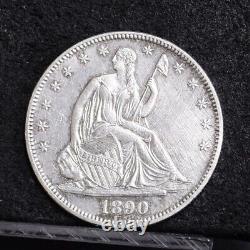 1890 Liberty Assise Half Dollar Unc Détails (#44550)