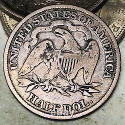 1891 Seated Liberty Half Dollar 50c Non Classé Good Key 90% Argent Us Coin Cc12924