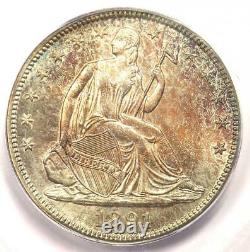 1891 Seated Liberty Half Dollar 50c Pièce Certifiée Icg Ms67 (superb Gem Bu)