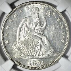 1891 Seated Liberty Half Dollar Ngc Ms61 S-0155
