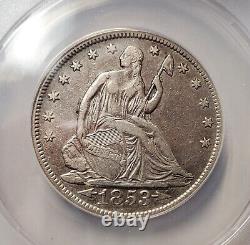 1953 Seated Liberty Half Dollar Flèches Et Rayons Xf40 Détails Anacs