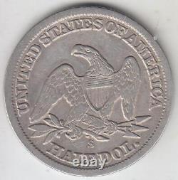 # 3 1862-s Sièged Liberty Demi-dollar Xf Détails