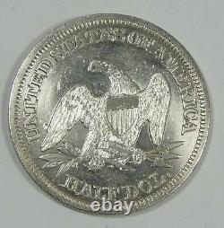 Bargain 1846 Tall Date Liberty Assis Argent Demi-dollar Almost Non Circulé