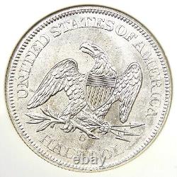 Demi-dollar à l'effigie de Liberty assise de 1861-O 50C NGC SS Republic Naufrage. Détail UNC / MS