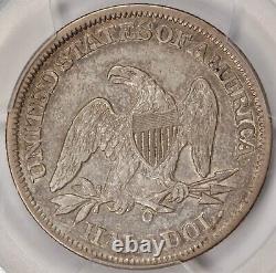 Demi-dollar à l'effigie de la Liberté assise de 1861-O W-11 CSA Obverse PCGS VF30! #CAK8