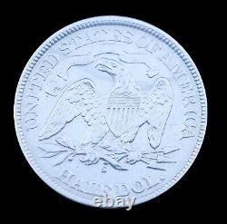 Demi-dollar à l'effigie de la Liberté assise de 1868 ! En condition incroyable.