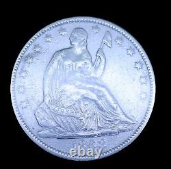 Demi-dollar à l'effigie de la Liberté assise de 1868 ! En condition incroyable.