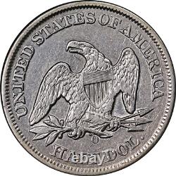 Demi-dollar assis 1859-O XF/AU Détails Bel attrait visuel Belle frappe