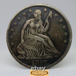 Demi-dollar assis de 1857 Liberté #C34656NQ