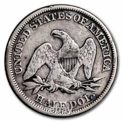Demi-dollar assis de la liberté de 1858, VF SKU#115678
