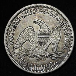 Demi-dollar en argent assis Liberty de 1854-O CHOICE AU+ E383 RCEK