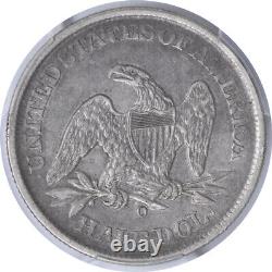 Demi-dollar en argent assis par la Liberté de 1861-O EF45 PCGS (CAC)