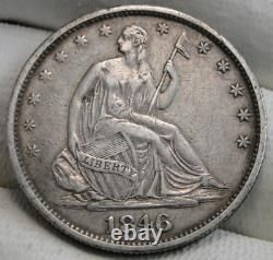 Demie-dollar assis à la liberté de 1846-O