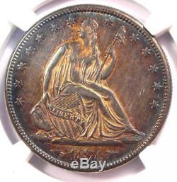 Flèches 1874-cc Assis Liberté Demi-dollar 50c Coin Certifié Ngc Au Détails