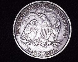 Nice 1873 P Seated Liberty Half Dollar V4 Pas De Flèches Fermer 3 Age Tonné # H063