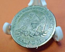 Pièce de monnaie de cinquante cents assise en liberté de 1859-O