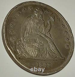 Rare 1795 Cours De Cheveux Qui Coulent - 1842 Assis Liberty Silver One Dollar Coins