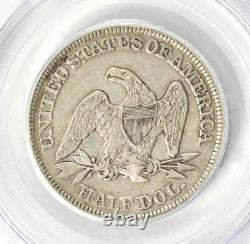 Scarce 1857 Demi-dollar Liberté Assise de la Monnaie des États-Unis PCGS XF 45 398,88 $.