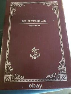 Ss Republic Shipwreck 3 Set De Pièces 1858-61 O Plates-formes Assises En Affichage Ngc