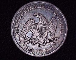 Très Nice 1858 O Seated Liberty Demi-dollar Age Tonned Darker Coin # H062