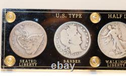 Us Type Demi-dollar Set 1877 S Assis 1912d Barber 1944s, 1961